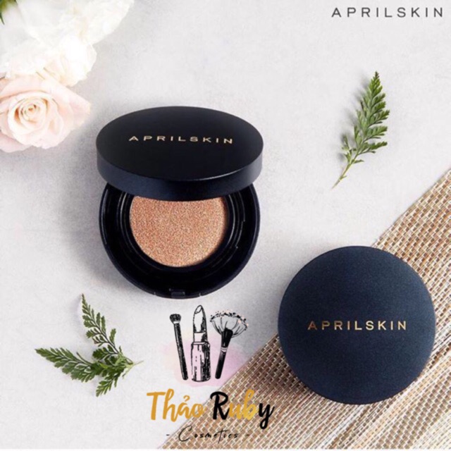 Phấn nước April Skin Magic Snow cushion vỏ đen chính hãng