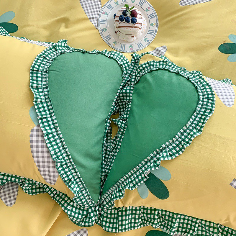 Set ga gối cotton bèo cao cấp mẫu mới 2022 - loại 1