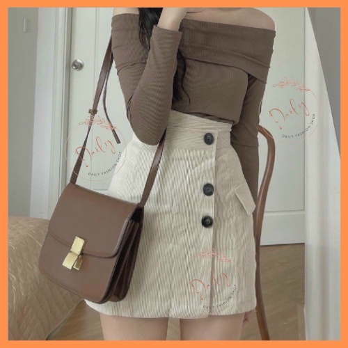 Chân Váy Nhung Cạp Cao 3 Cúc Chất Nhung Tăm Dày Dặn Có Quần Bảo Hộ Bên Trong Dáng Ôm Siêu Hack Dáng | BigBuy360 - bigbuy360.vn