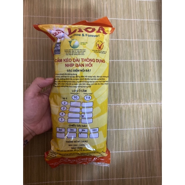 Ổ cắm lioa 3 ổ kéo dài đa năng dây dài 3m,5m