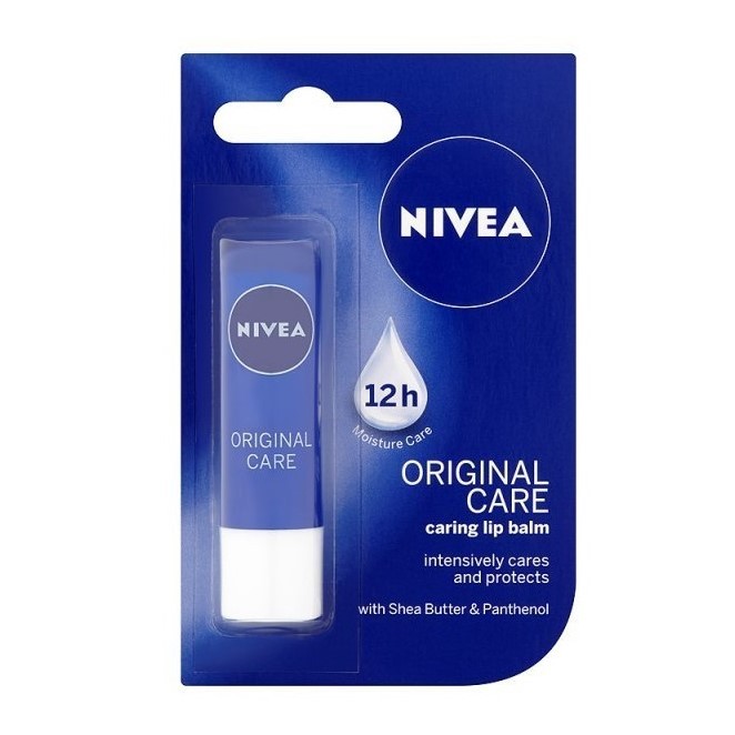 Son Dưỡng Môi Chuyên Sâu Nivea Original Care Caring Lip Balm 4.8g