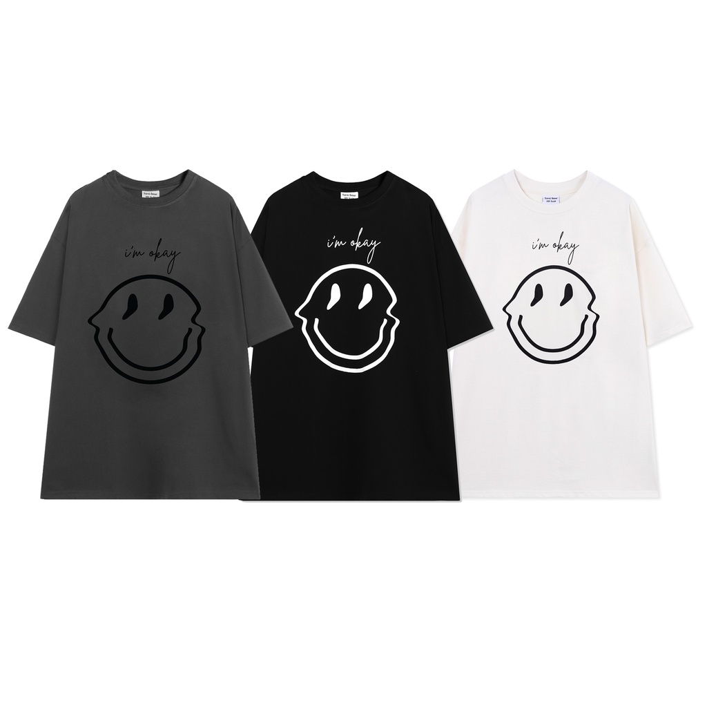 ÁO THUN FF FORM RỘNG IM OK, VẢI THUN 2 CHIỀU 100% COTTON 250G