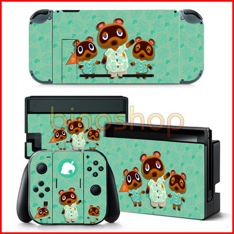 Skin dán máy Nintendo Switch chủ đề Aninal Crossing