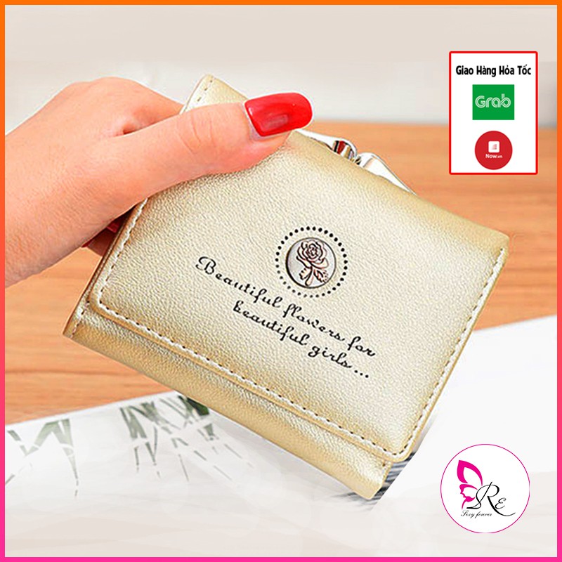 VÍ NỮ HỌA TIẾT CẦM TAY DÁNG MINI NHỎ GỌN THỜI TRANG HÀN QUỐC VN08 | BigBuy360 - bigbuy360.vn