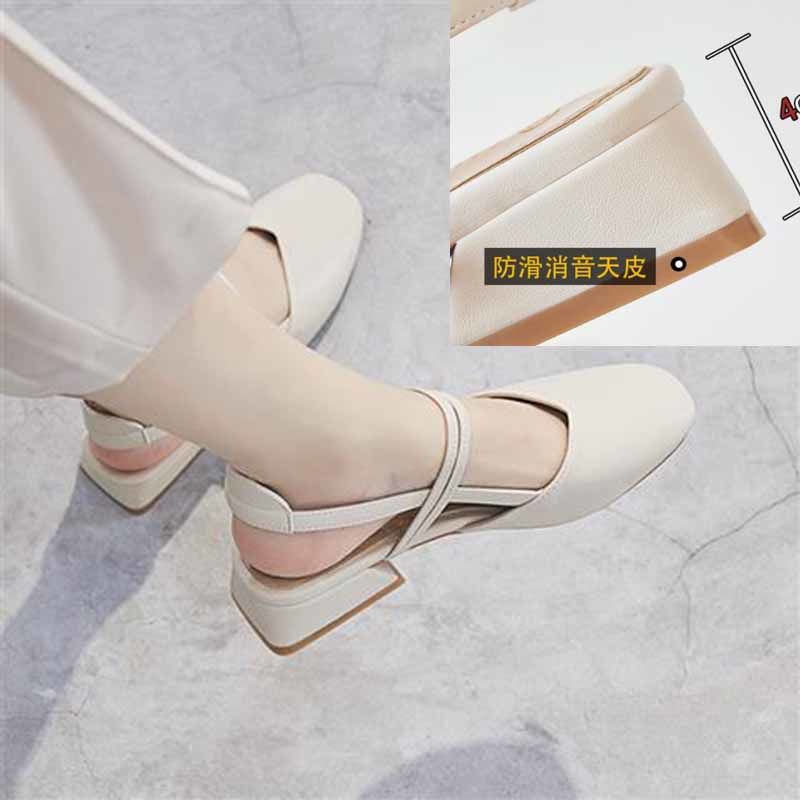 Giày sandal đế Dày Phong Cách Retro cho nữ