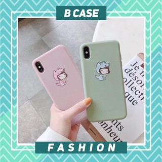 Ốp Iphone - Ốp lưng CÔ BÉ KHỦNG LONG chất dày đẹp Iphone 6/6S/6Plus/6SPlus/7/8/7Plus/8Plus/X/XSMAX