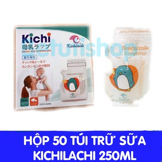 Combo 5 hộp túi trữ sữa kichilachi 250ml (250 túi)