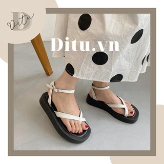 (Video thật) Sandal Nữ Ulzzang Quai Chéo Ngón - Giày Sandal Nữ Đi Học, Đi Chơi Hot 2021