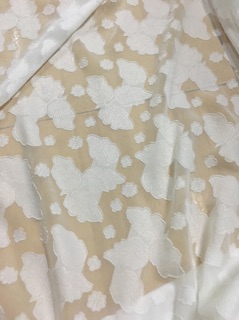 Vải organza đẹp trắng