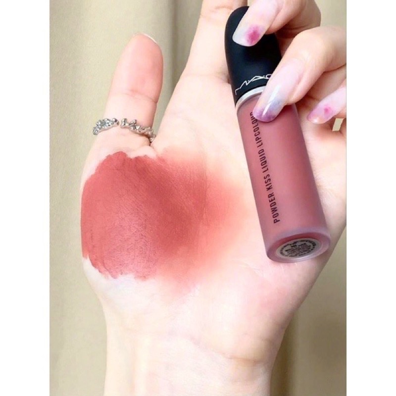 Fullsize - Fullbox Son kem lì Mac 989 Powder Kiss Liquid màu Mull It Over