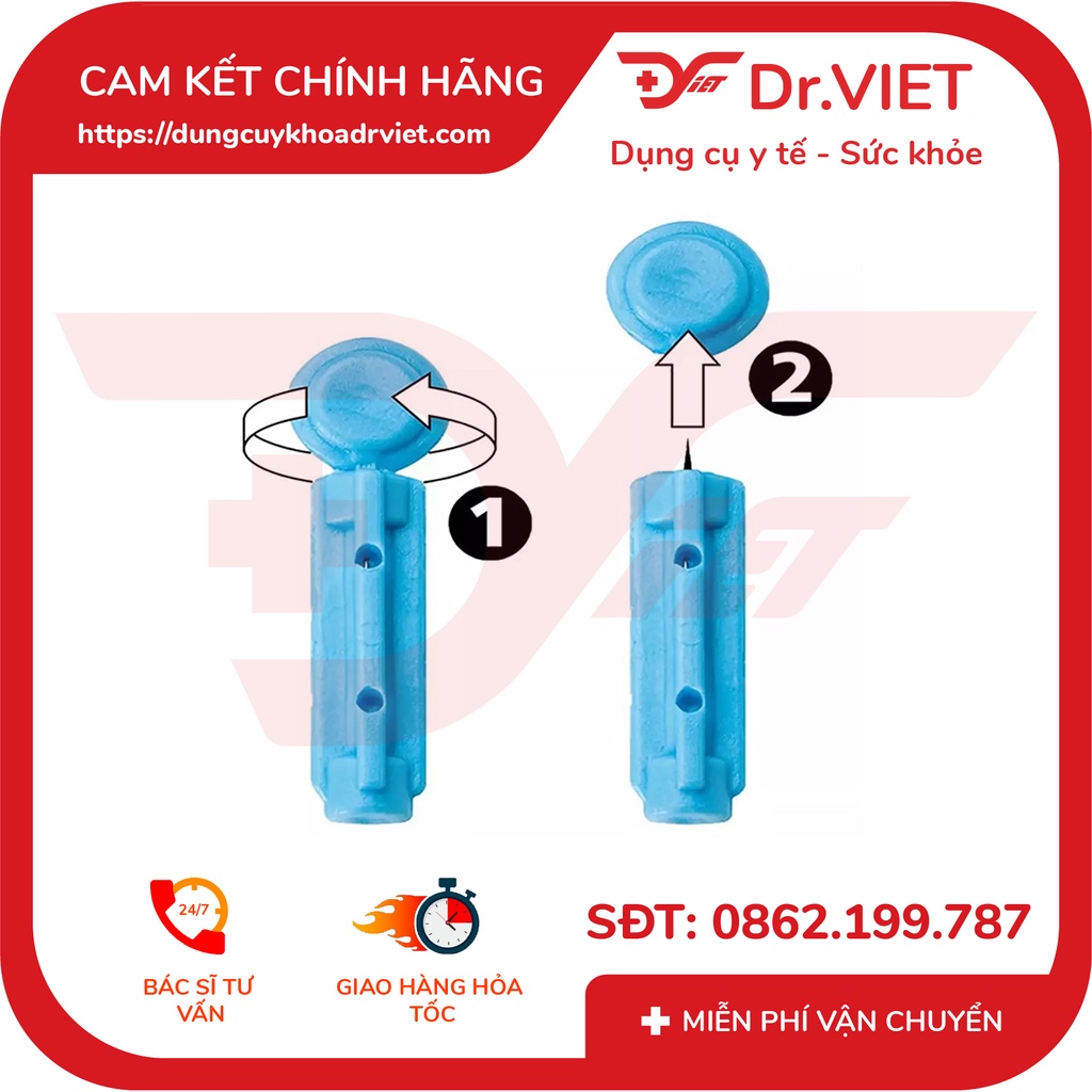 QUE THỬ ĐƯỜNG HUYẾT YUWELL Y330 CHÍNH HÃNG - HỘP 50 QUE GIÚP THEO DÕI VÀ KIỂM TRA ĐƯỜNG HUYẾT NHANH VÀ CHÍNH XÁC- DRVIET