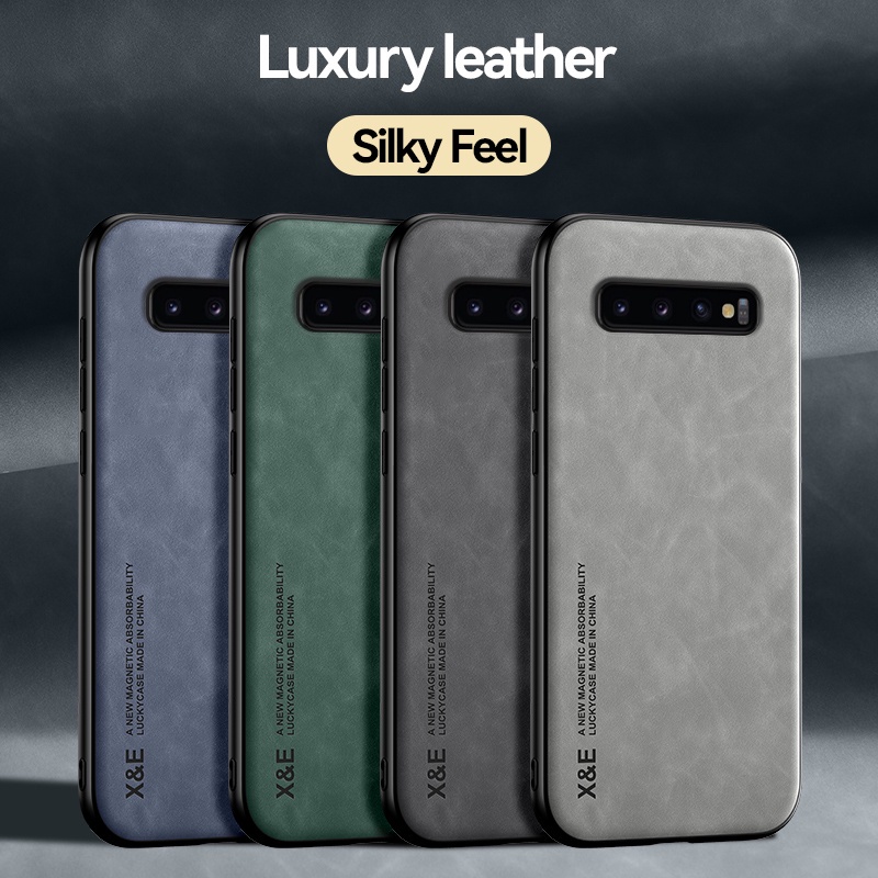 Ốp Điện Thoại Da Chống Sốc Kiểu Dáng Thời Trang Sang Trọng Cho Samsung Galaxy S10e S10 + Plus S10 + S10Plus