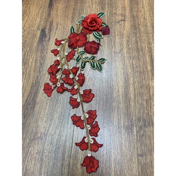 Bông thêu áo dài 3D