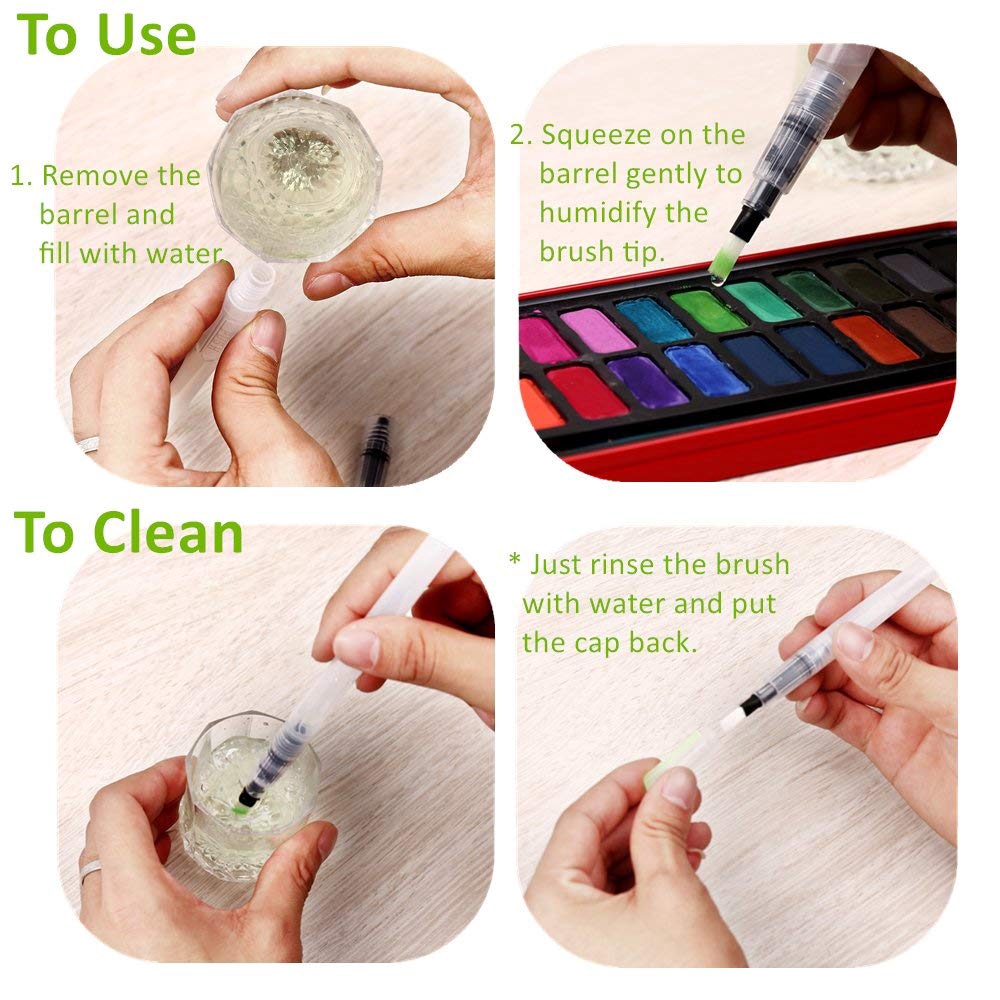 Set 6 Cọ Vẽ Màu Nước