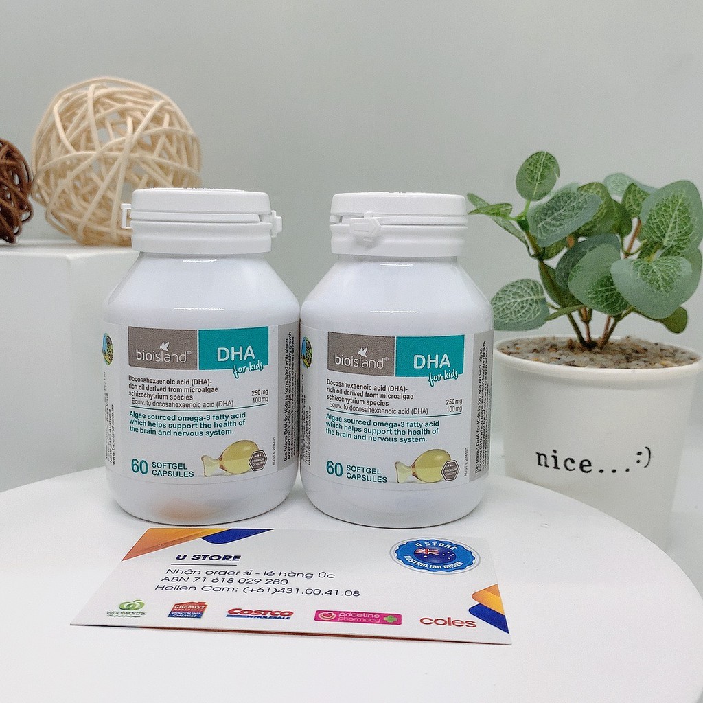 Bio island DHA cho bé - giúp bé phát triển trí não