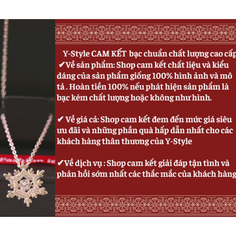 [SIÊU HOT] Dây chuyền pha lê Swarovski cho nữ Y-Style bắt mắt , ánh 7 màu tuyệt đẹp. Dây vuông ý premium.