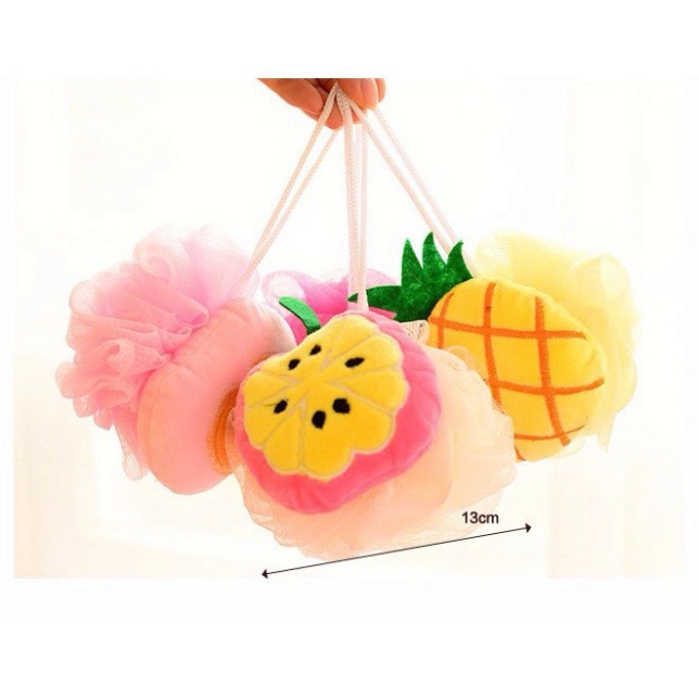 [CÓ ẢNH THẬT] Bông tắm hình trái cây tạo bọt - Duonghieu6789