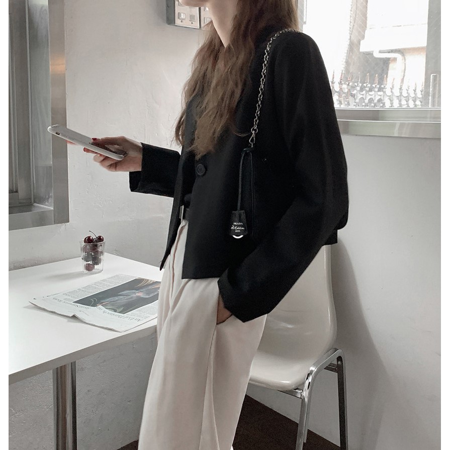 Áo Khoác Suit Trơn Màu Đơn Giản Dành Cho Nữ 37267