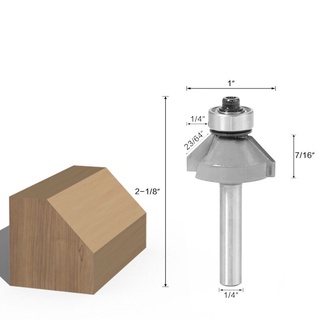 Mũi Phay Gỗ 45 Độ 1 / 4 ''