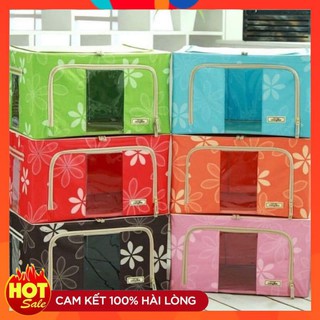 COMBO 2 Túi đựng đồ đa năng có khung sắt  [FREESHIP]