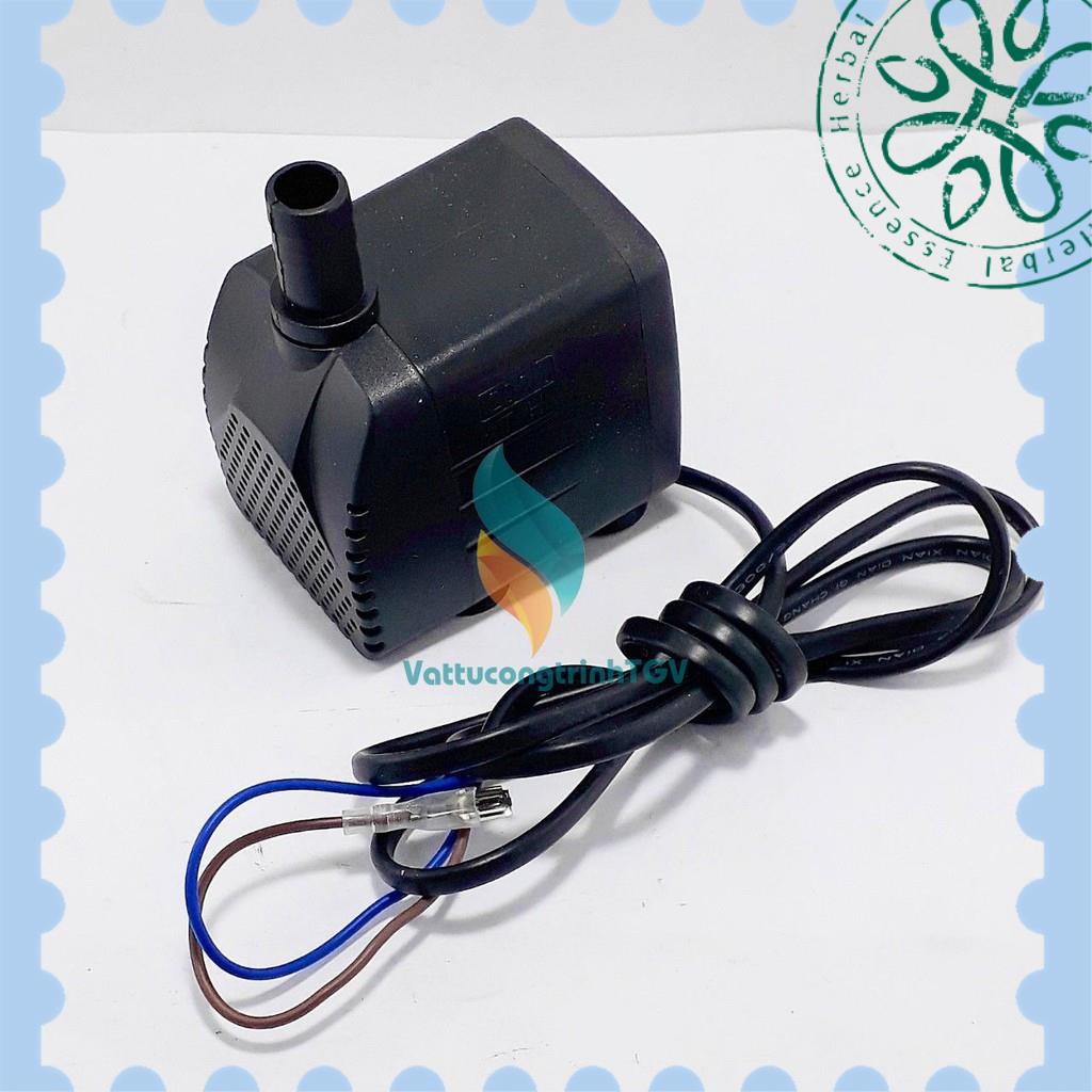 Bơm chìm mini hút ngang 220v-16W Model DYH-16 cho bể cá, quạt hơi nước pin 18650