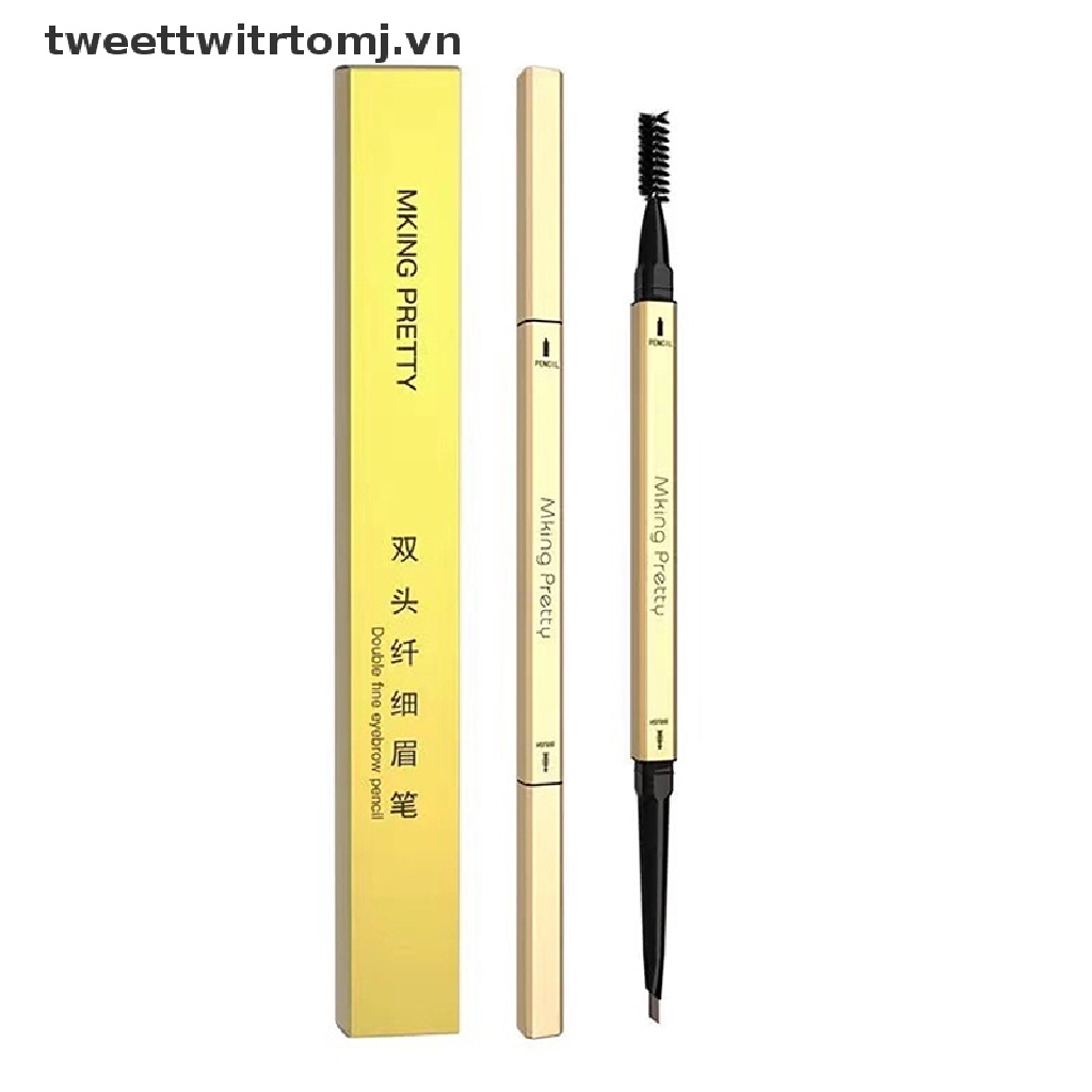 Bút kẻ lông mày hai đầu tam giác siêu mịn chống thấm nước TOMJ 5 màu tùy chọn
 | BigBuy360 - bigbuy360.vn