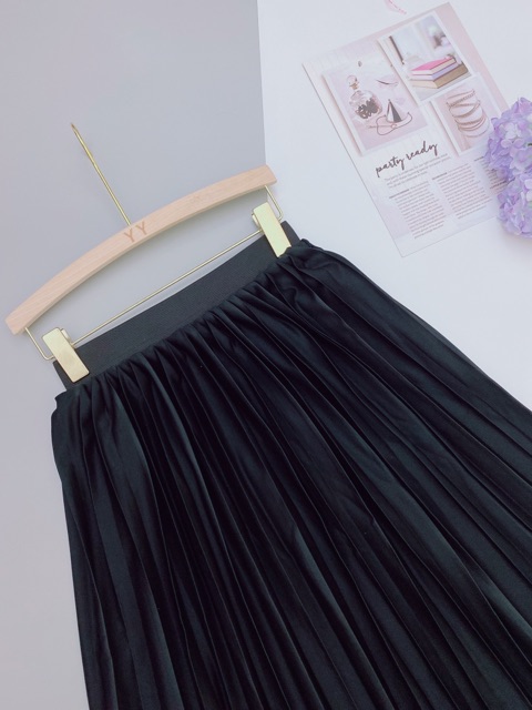 CV32 - CHÂN VÁY DẬP LY MIDI DÁNG DÀI CẠP CHUN | BigBuy360 - bigbuy360.vn