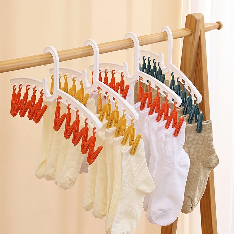 Móc Treo Phơi Vớ 10 Đầu Kẹp Tiện Lợi