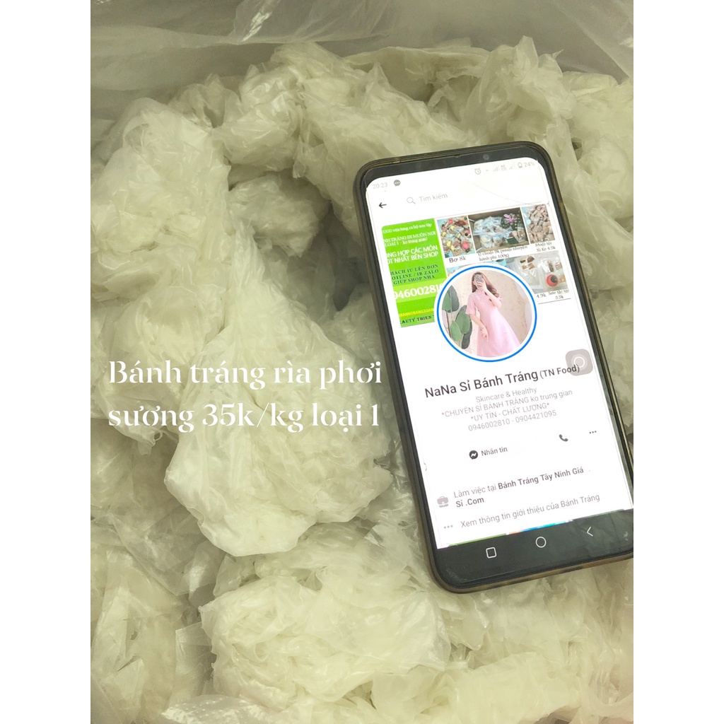 5kg bánh tráng rìa phơi sương, dẻo -TN FOOD-mềm, k chua. loại 1.Sỉ uy tín tại Nana sỉ bánh tráng-Thienthanhofficialstore