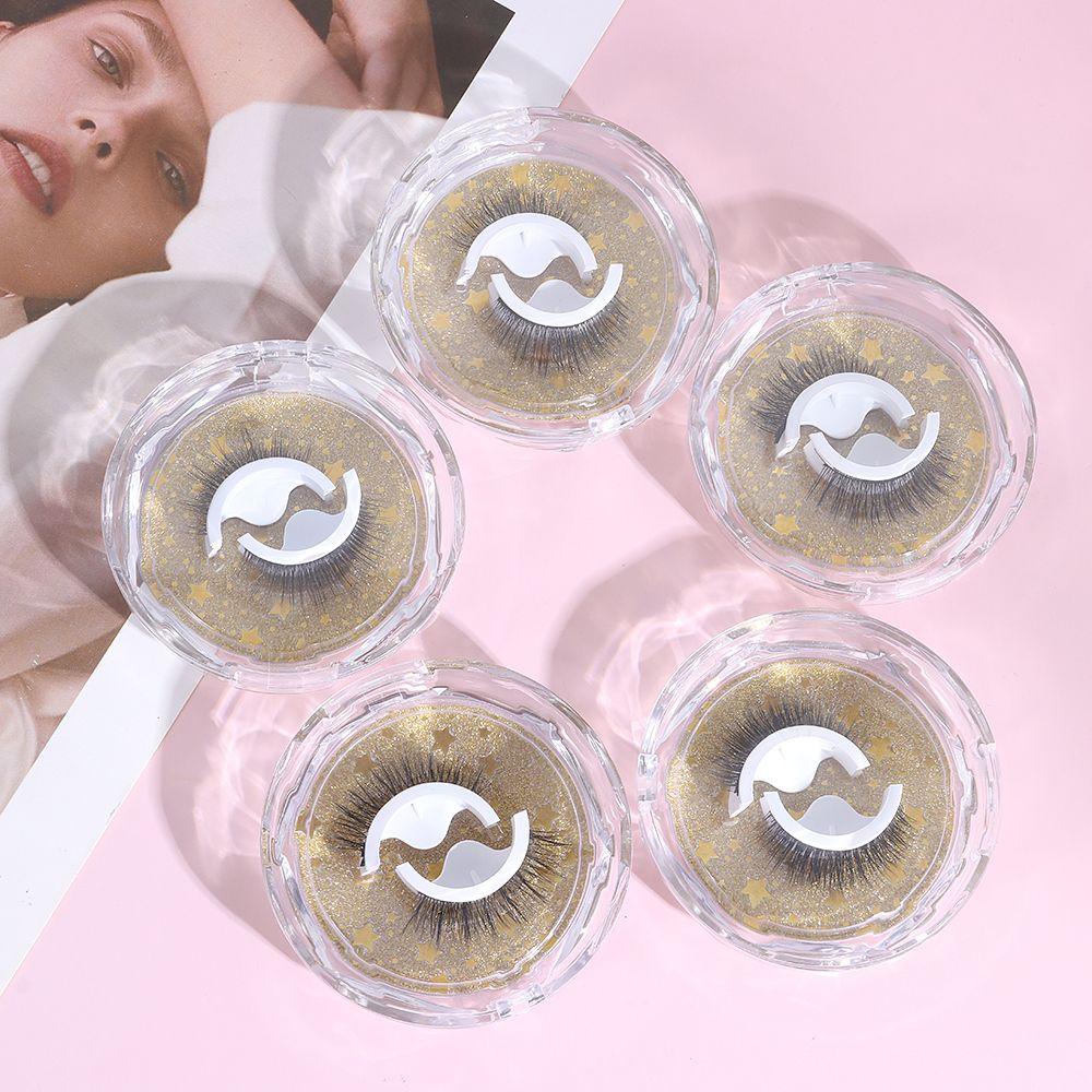 Set 2 Cặp Lông Mi Giả Tự Dính Dày Dặn Không Cần Keo Có Thể Tái Sử Dụng