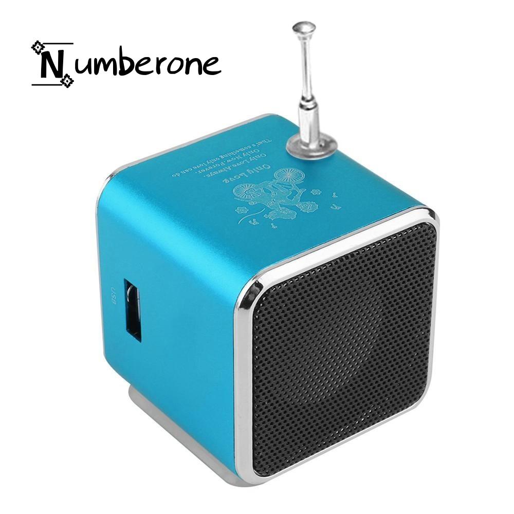 Warranty TDV26 Mini Subwoofer Stereo Speaker TF Card FM Radio Music Player with Antenna For Mobile Phone Pc Music Player