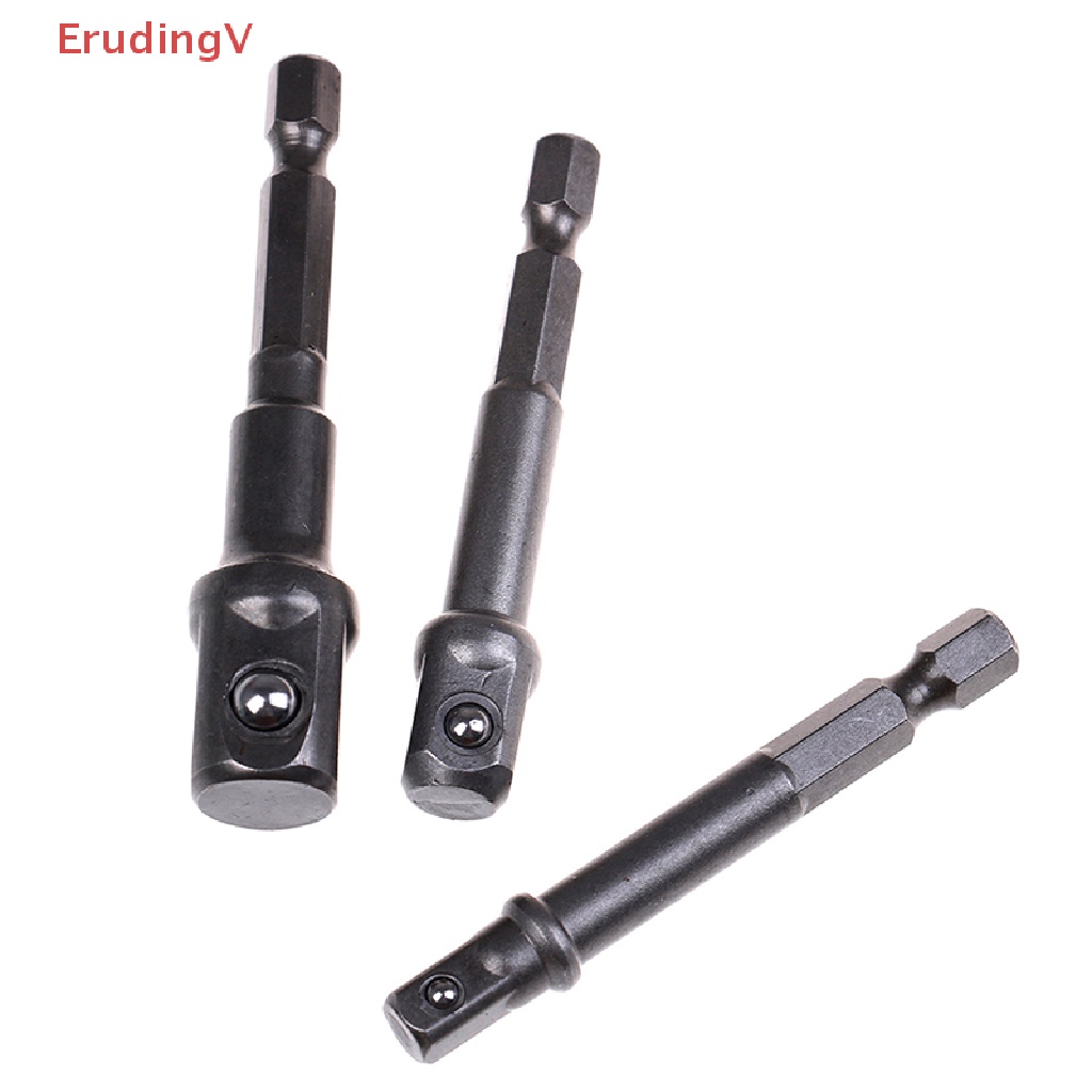 Bộ 3 Đầu Nối Dài Chuyển Đổi Mũi Khoan Lục Giác 1 / 4 3 / 8 1 / 2 Chuyên Dụng [Mới]