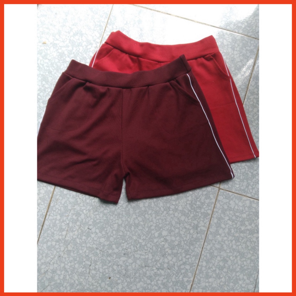 QUẦN ĐÙI NỮ MẶC NHÀ - QUẦN SHORT NỮ THỜI TRANG VIỀN 2 BÊN HÔNG, MỀM MỊN, CO GIẢN THOÁNG MÁT 40KG-55KG