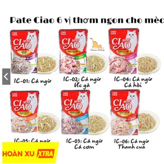Pate mèo Ciao gói 60g - Thức ăn dạng pate cho mèo