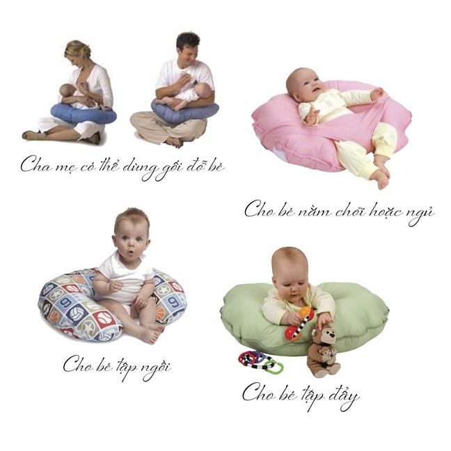 gối đa năng chống trào ngược baby care cho bé cho mẹ