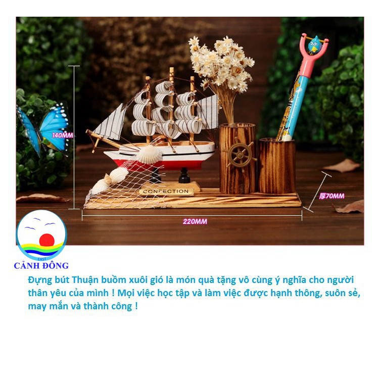 Đựng bút thuyền thuận buồm xuôi gió trao gửi yêu thương may mắn thành công