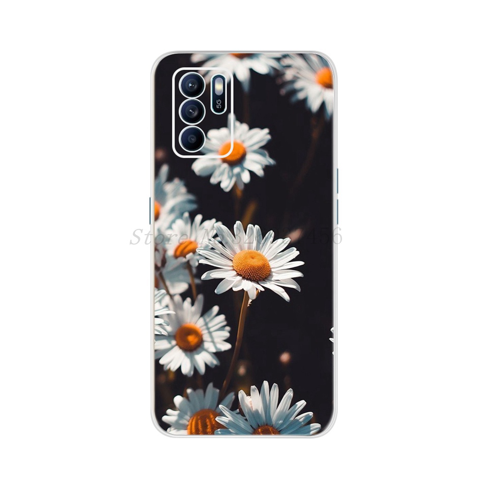 Ốp Điện Thoại Silicon Mềm Chống Sốc Họa Tiết Hoa Cho OPPO Reno6 Z OPPO Reno 6Z 5G CPH2237 Reno6Z