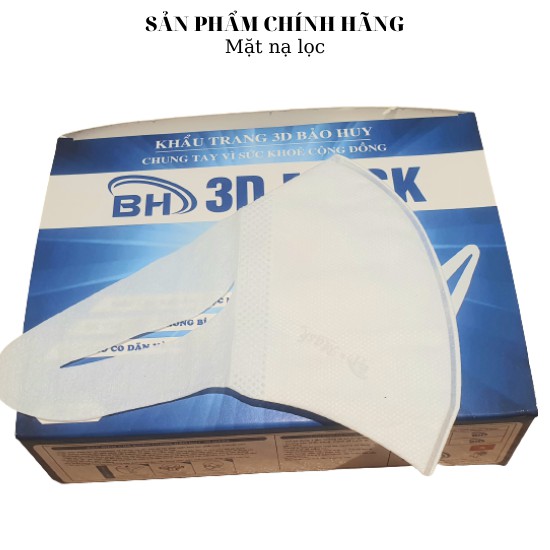 Thùng Khẩu Trang 3D Mask Bảo Huy Công Nghệ Dập Nhật Bản ( Thùng 50 Hộp)