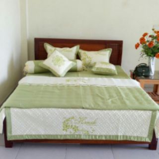 Bộ ga gối cưới satin