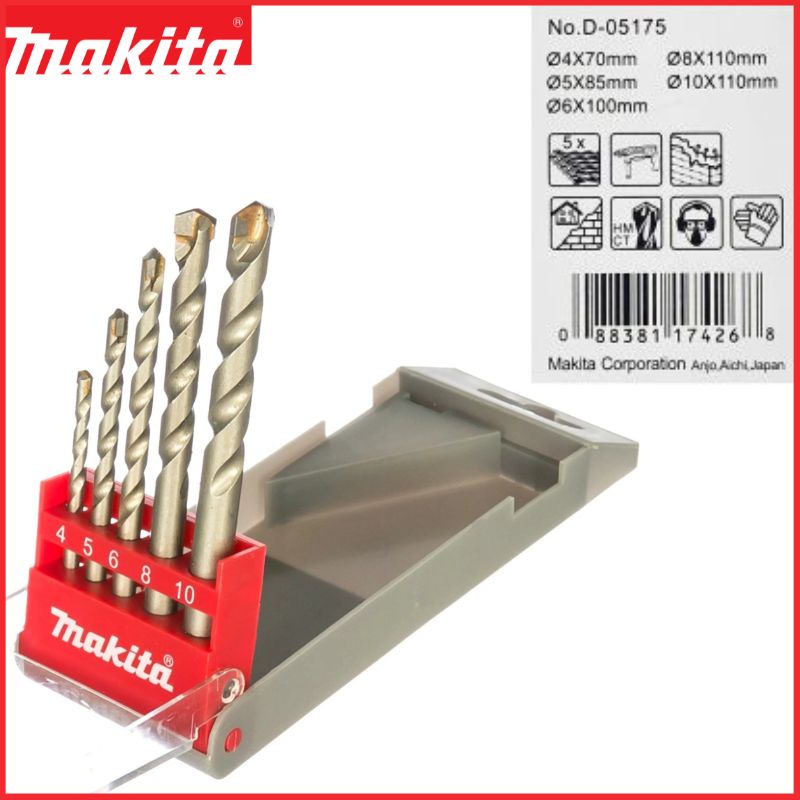 Bộ mũi khoan bê tông 5 chi tiết Makita D-05175