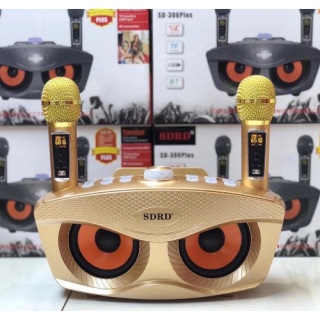 LOA BLUETOOTH KARAOKE SDRD SD 306 PLUS KÈM 2 MICRO KHÔNG DÂY CÓ MÀN HÌNH MỚI 2021 BẢO HÀNH 12  THÁNG BASS CỰC HAY