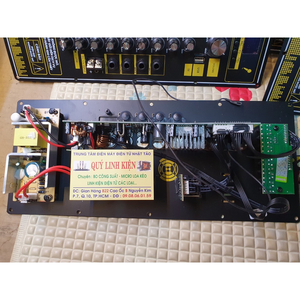 Mạch loa kéo 4 tất đơn 3 tất đơn-Bo loa kéo rẻ-Công suất  loa kéo mạnh ECO REVERB
