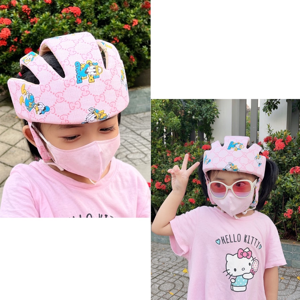 Mũ bảo hiểm cho bé tập đi Nón bảo hiểm bảo vệ đầu cho bé