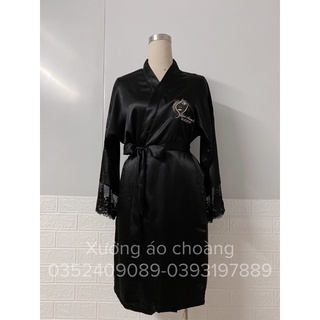 áo choàng lụa phối ren tay makeup-salon-spa-studio