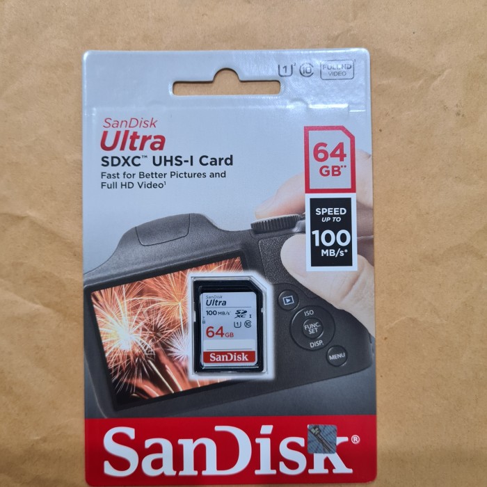 Thẻ Nhớ Sandisk Ultra Sd 64gb Tốc Độ Lên Đến 100mb / S Puas