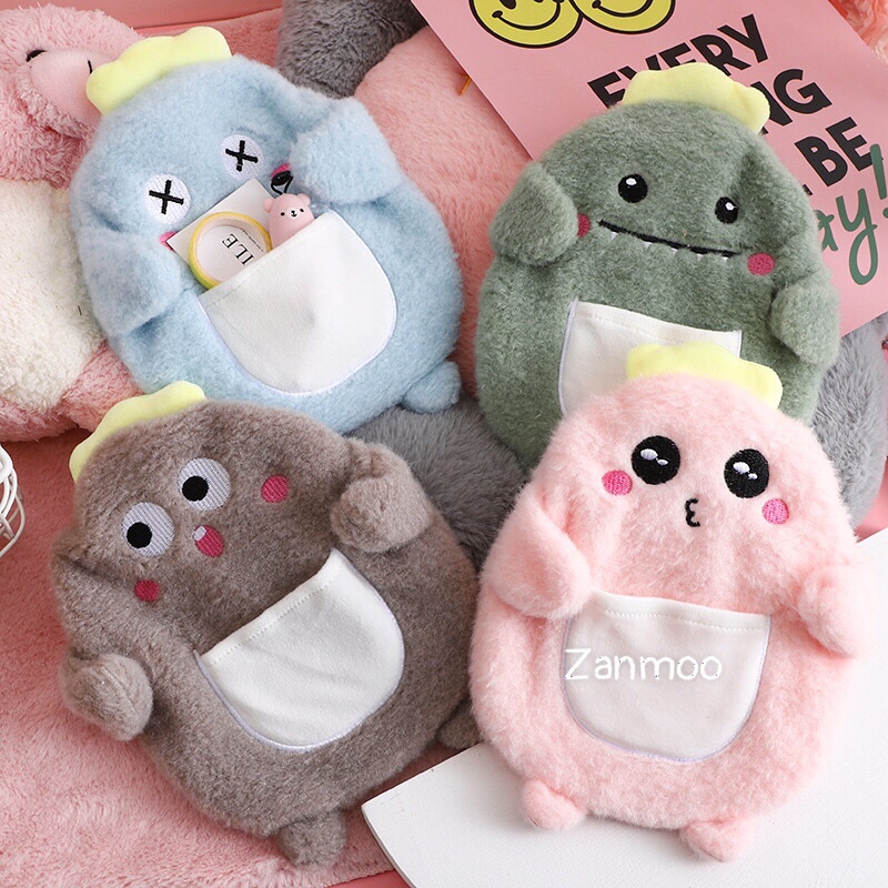 Túi Chườm Nóng lạnh Khủng Long Cute Zanmoo, túi sưởi ấm mùa đông