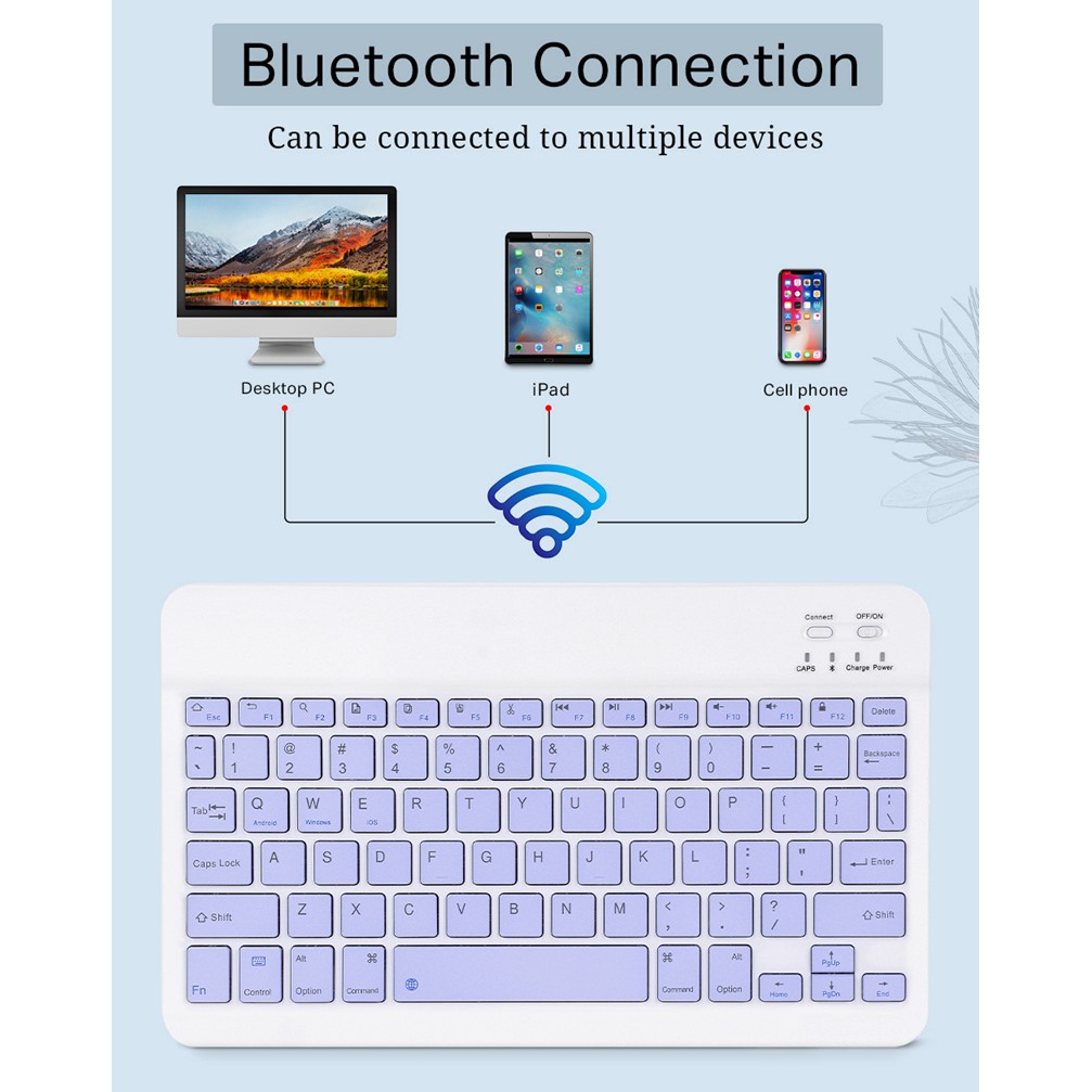 NIXXOS Bàn phím bluetooth 10Inch cho tablet táo Pro 2020 11 10.5 10.2/tablet táo 7th 8th Gen Pro 11/tablet táo 10.9