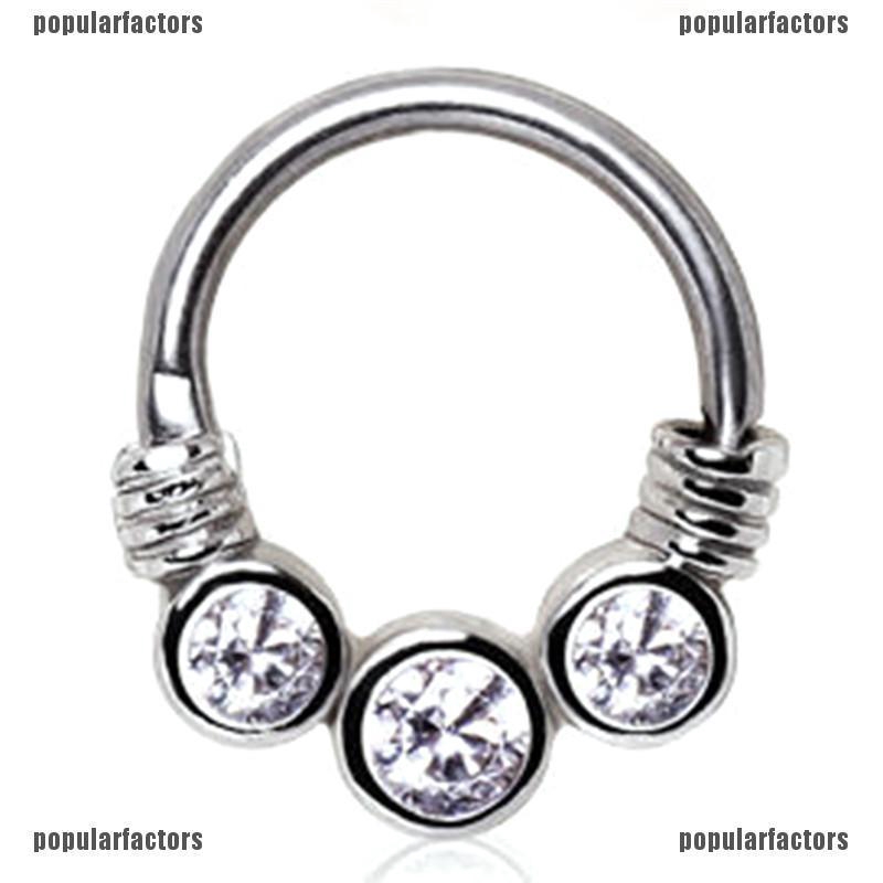 Khuyên Mũi Bằng Thép Không Gỉ Lấp Lánh Thời Trang