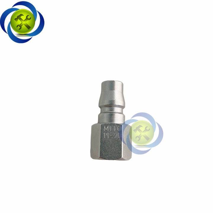 Đầu nối hơi ren trong 13mm Mito PF20 (đầu đực) loại 1/4 PT
