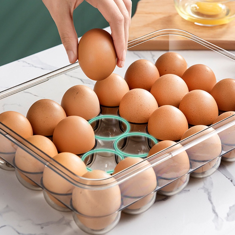 Hộp Đựng Trứng Trong Suốt 18 / 24 Ngăn Tiện Dụng